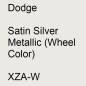 Preview: Dodge, Satin Silver Metallic (Wheel Color), XZA-W.